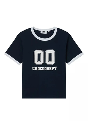 CHOCOOLATE number-print T-shirt - Blue