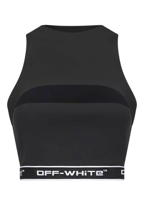 Off-White Arrow-motif jacquard crop top - Black