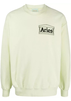 Aries logo crew-neck sweatshirt - Green
