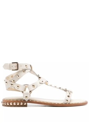 Ash stud-embellished leather flat sandals - Neutrals