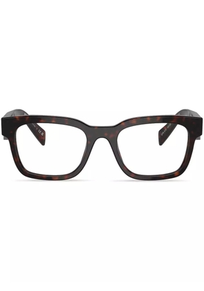 Prada Eyewear tortoiseshell-effect square-frame glasses - Red