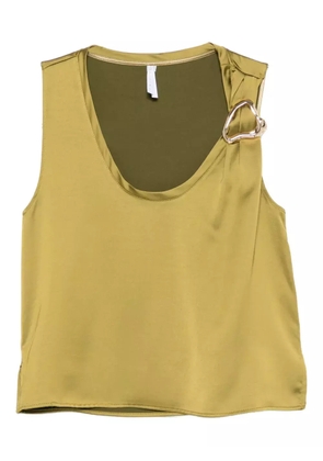 IMPERIAL ring-embellished sleeveless top - Green