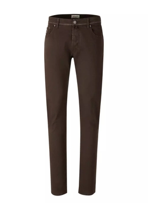 Jacob Cohën logo-patch denim jeans - Brown