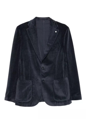L.B.M. 1911 corduroy patch-pocket blazer - Blue