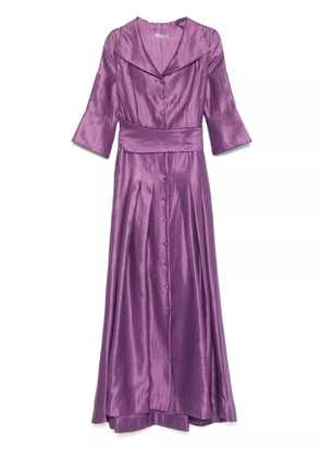Baruni metallic-effect maxi dress - Purple
