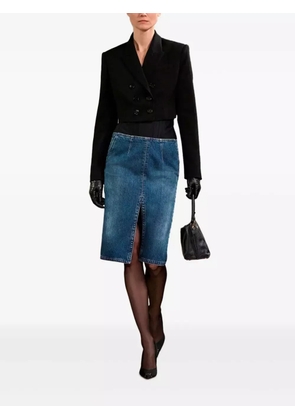 Elisabetta Franchi denim midi skirt - Blue