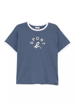 SPORT b. by agnès b. Ringer logo T-shirt - Blue