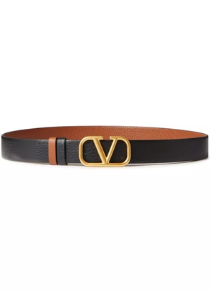 Valentino Garavani 30mm VLogo Signature reversible belt - Black