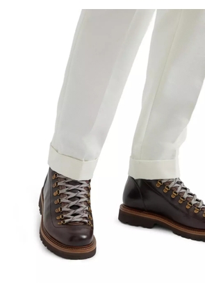 Brunello Cucinelli lace-up hiking boots - Brown
