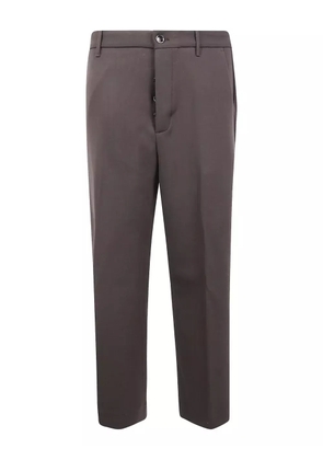 Nine In The Morning button-fastening wool trousers - Brown