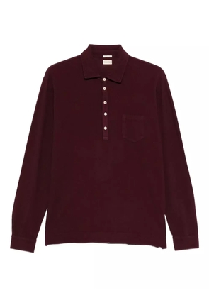 Massimo Alba long-sleeved buttoned polo shirt - Red