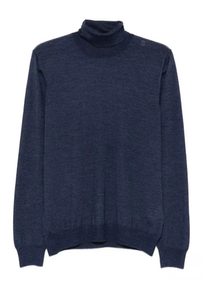 Barba turtleneck long-sleeve sweater - Blue