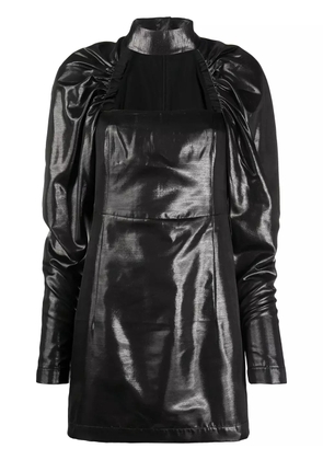 ROTATE BIRGER CHRISTENSEN ruched sleeves dress - Black