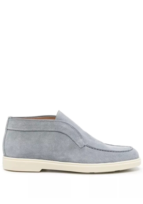 Santoni slip-on suede boots - Blue