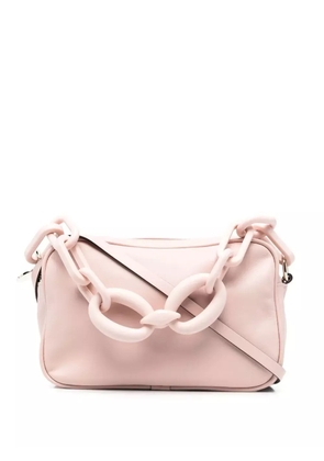 RED(V) logo-stamp chain-strap crossbody bag - Pink