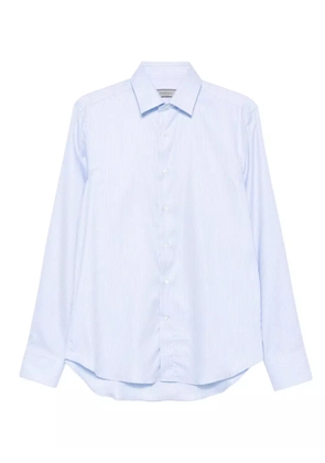 Canali pinstripe cotton shirt - Blue