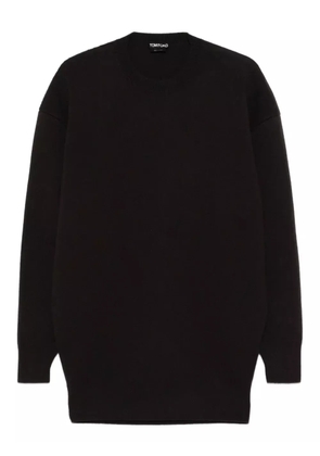 TOM FORD round-neck mini dress - Brown