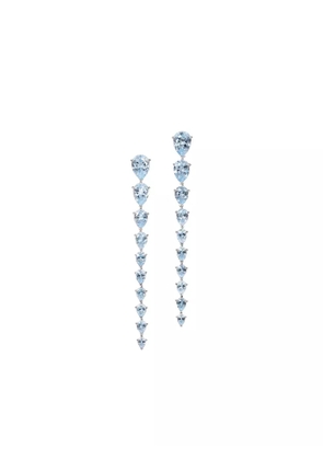 Anabela Chan 18K white gold Nova aquamarine earrings - Blue