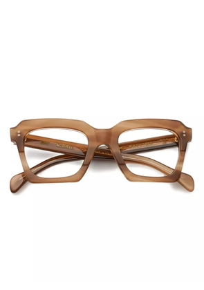Kador Kallima square-frame glasses - Brown