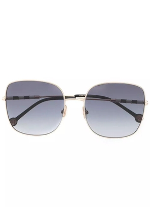 Carolina Herrera square-frame sunglasses - Gold