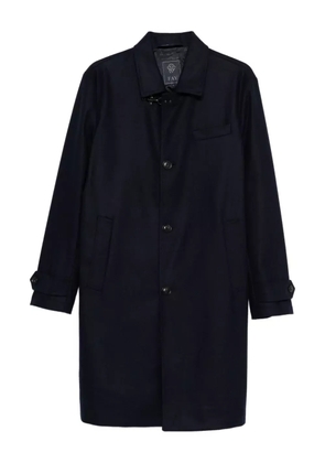 Fay button-fastening welt-pocket coat - Blue