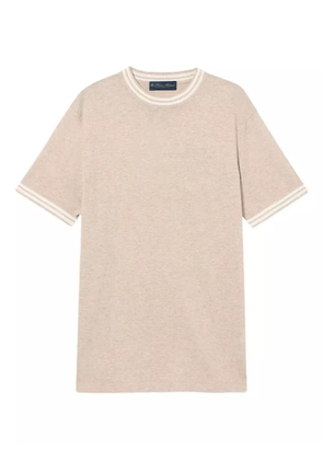 Brooks Brothers organic cotton-linen t-shirt - Neutrals