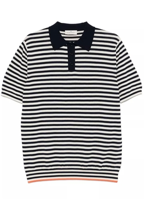 Bruno Manetti striped polo top - Blue