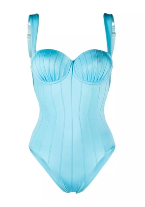 Noire Swimwear balconette-style swimsuit - Blue