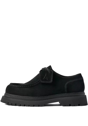 Manière De Voir L'Atelier suede-leather chunky sole lace-up shoes - Black