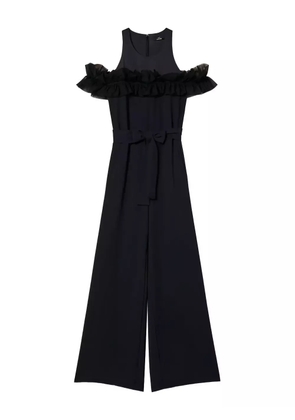 TWINSET ruffle-detail wide-leg jumpsuit - Black