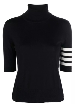 Thom Browne turtleneck fine-knit jumper - Blue