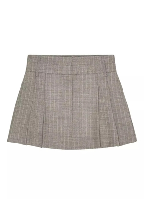 REMAIN double-waistband pleated mini skirt - Grey
