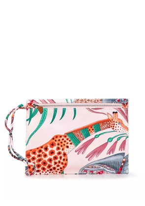 Hermès Pre-Owned 2010-2025 Silk La Marche Du Zambeze Silky City pouch - Pink