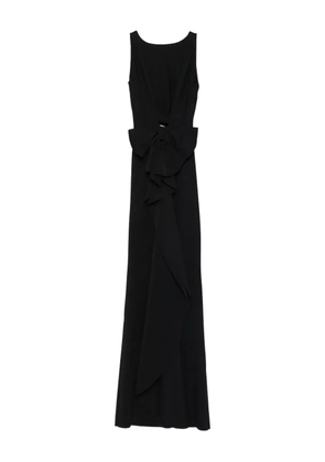 CHIARA BONI La Petite Robe bow-detail draped maxi dress - Black