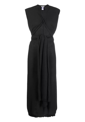 LEMAIRE tie-detail cotton dress - Grey