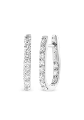 ALINKA 18K white gold mini Linka diamond earring - Silver