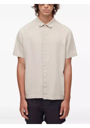 Osklen embroidered button-fastening shirt - Neutrals