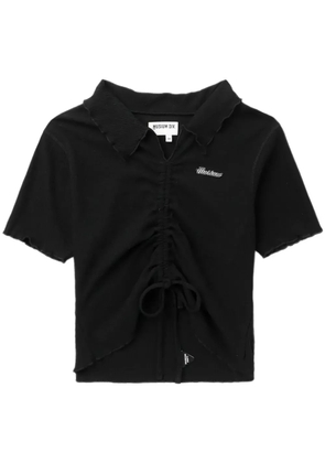 Musium Div. logo-plaque draped T-shirt - Black