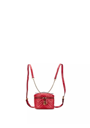 Gucci Pre-Owned 2016-2025 Mini GG Marmont Matelasse Leather Round backpack - Red