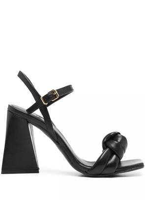 VAMSKO Eden 100mm leather sandals - Black