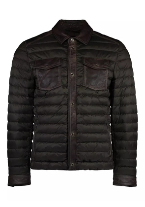 Moorer leather down jacket - Brown