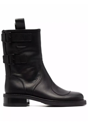 Buttero Elba leather mid-calf boots - Black