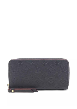 Louis Vuitton Pre-Owned 2017 monogram-empreinte zip wallet - Blue