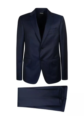 Zegna two-button wool single-breasted suit - Blue