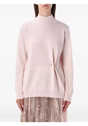 Fabiana Filippi high-neck button detail sweater - Pink