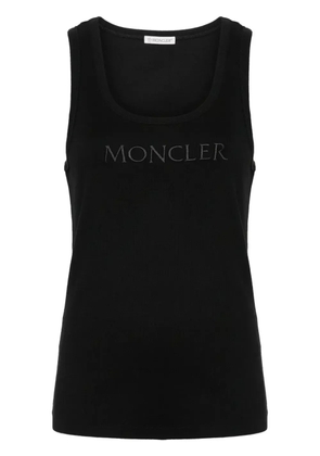 Moncler logo-embroidered tank top - Black