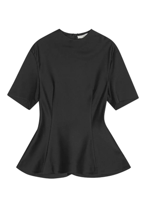REMAIN peplum short-sleeve top - Black