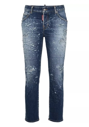 DSQUARED2 distressed slim-leg jeans - Blue