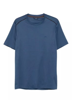 Paul & Shark embroidered-wave crew-neck T-shirt - Blue