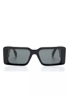 Off-White Eyewear logo-engraved rectangle-frame sunglasses - Black